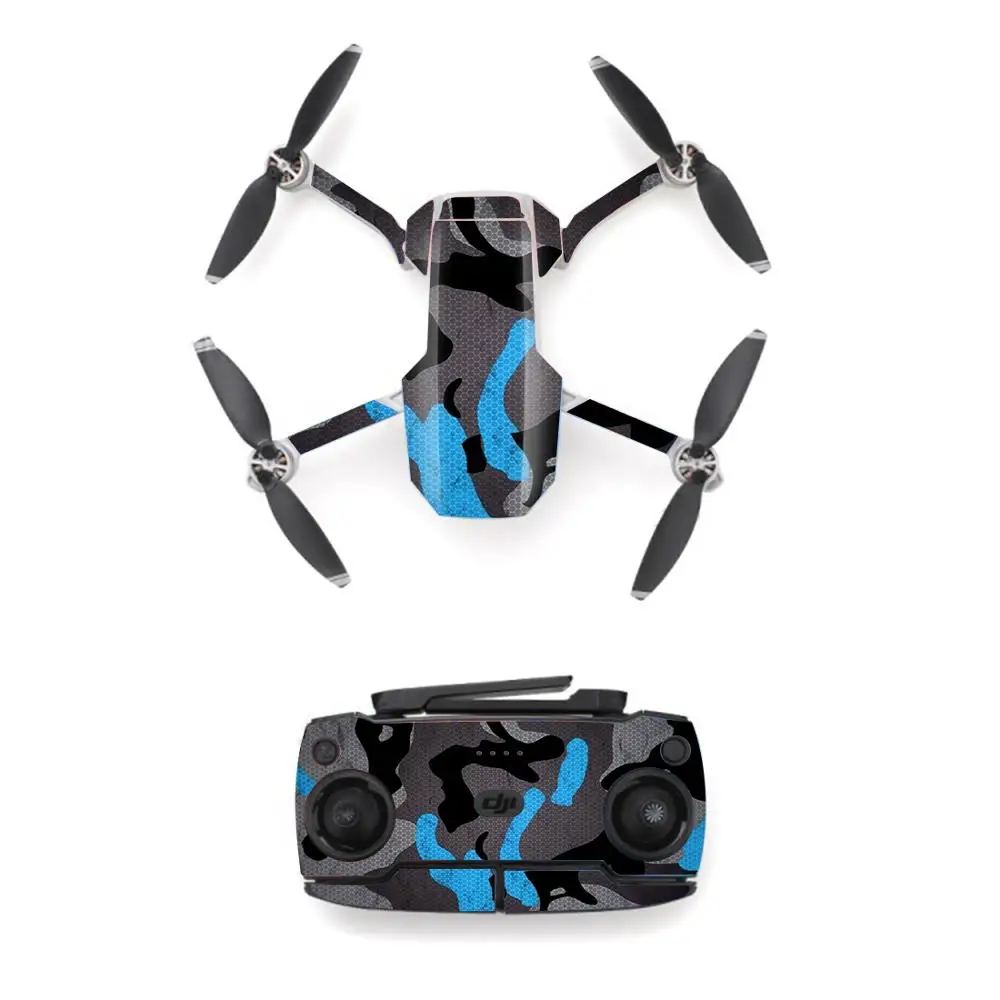 Black Style Waterproof skin Sticker for DJI Mavic Mini Drone And Remote Controller Decal Vinyl Skins Cover 7 Styles Available