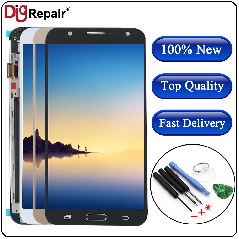 

AAA For Samsung Galaxy J7 2015 lcd J700 SM-J700M J700H LCD Display touch Screen With Frame J700f lcd For Samsung j7 2015 screen