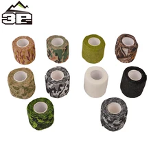 Тактический 5 см* 220 см армейский Камуфляжный уличный охотничий инструмент для стрельбы камуфляжная самоклеющаяся лента Водонепроницаемая самоклеящаяся армейская хлопковая WEX388