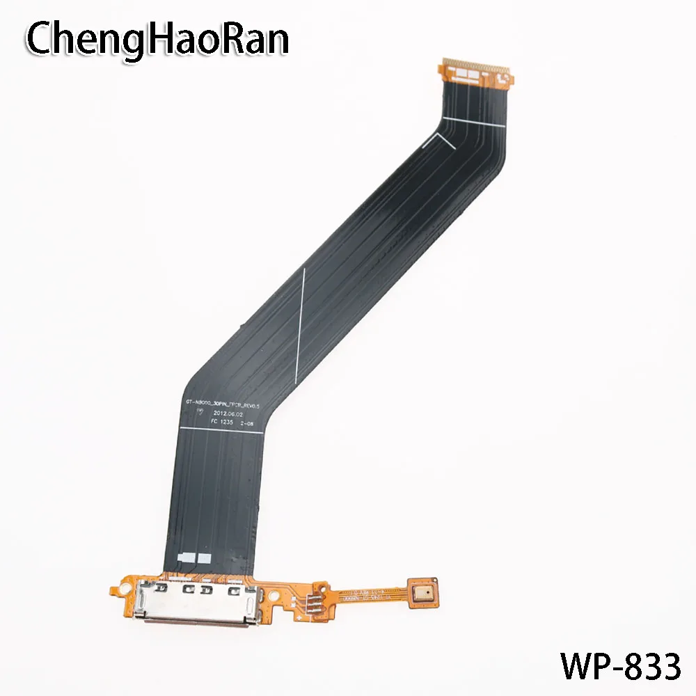 ChengHaoRan 2 шт./лот хвост провода USB порт Разъем для зарядки док разъем гибкий кабель для samsung P7500 N8000 0,4 edition