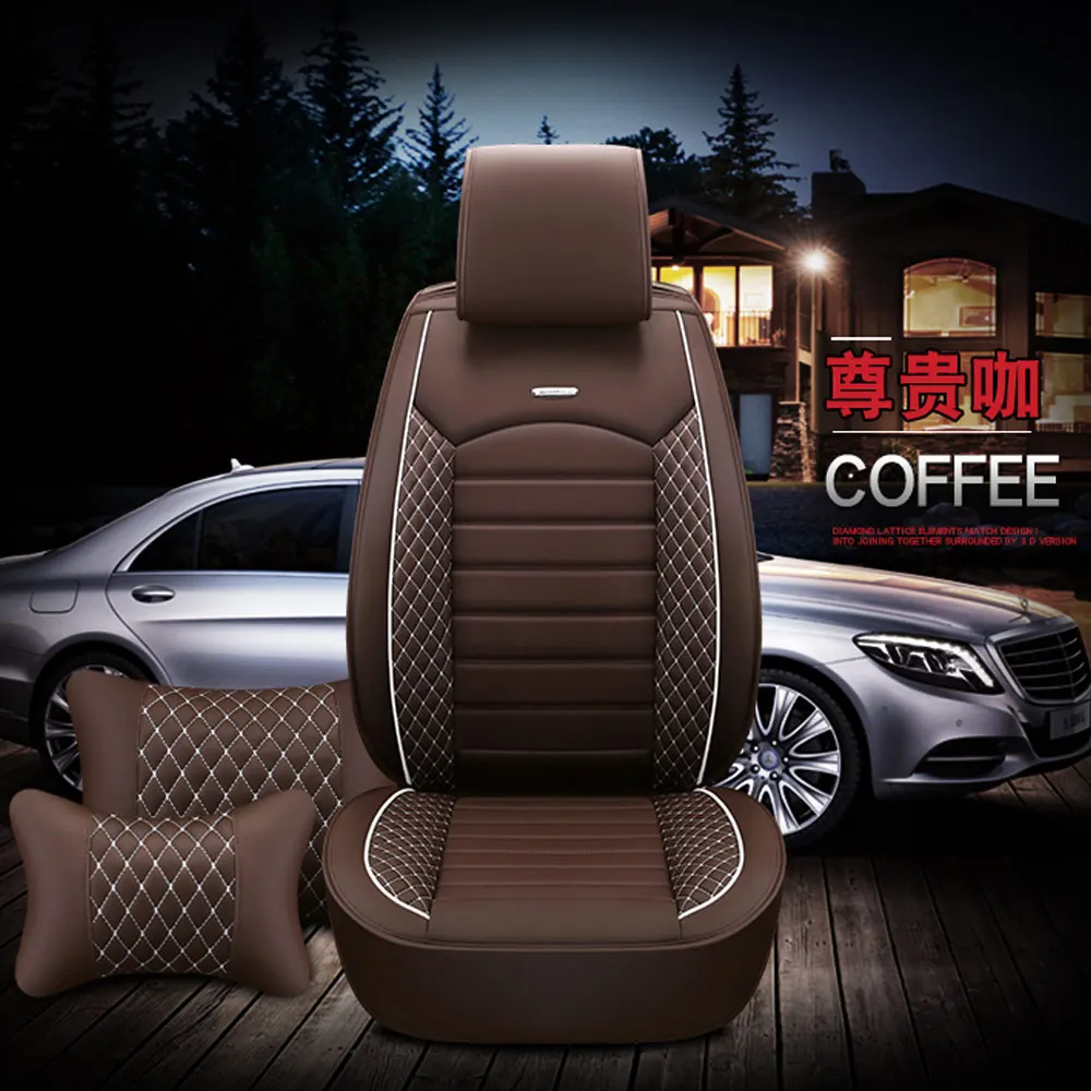 Новые автомобильные чехлы на сиденья для Mercedes Benz A C W204 W205 W211 W212 W213 S class CLA GLC ML GLE GL Авто из искусственной кожи