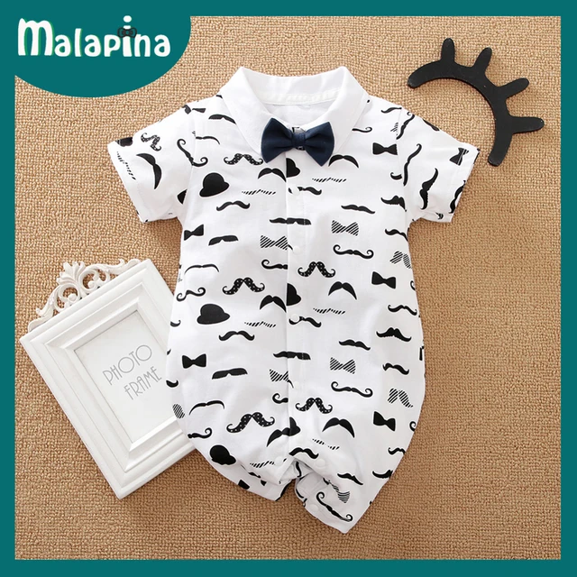 Malapina Baby Boy Romper Kids Summer Spring 0-24M Age Infant Gentleman Toddler Newborn Outfits Baby Girls Clothes 2021 72973 S6