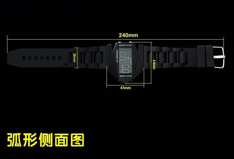 Креативные Часы мужские модные светодиодный цифровые часы мужские спортивные часы авиационный бомбер светодиодный фонарик Военная сила светодиодные часы