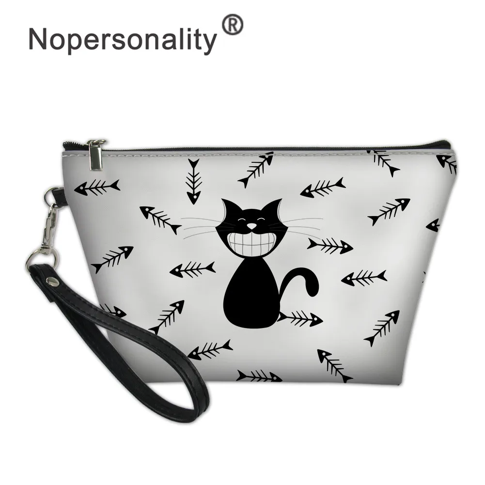 Nopersonality, Косметичка-органайзер, Сумка с рисунком кота из мультфильма, Женская дорожная косметичка, портативная Сумочка, косметичка для женщин - Цвет: CC3414Z8