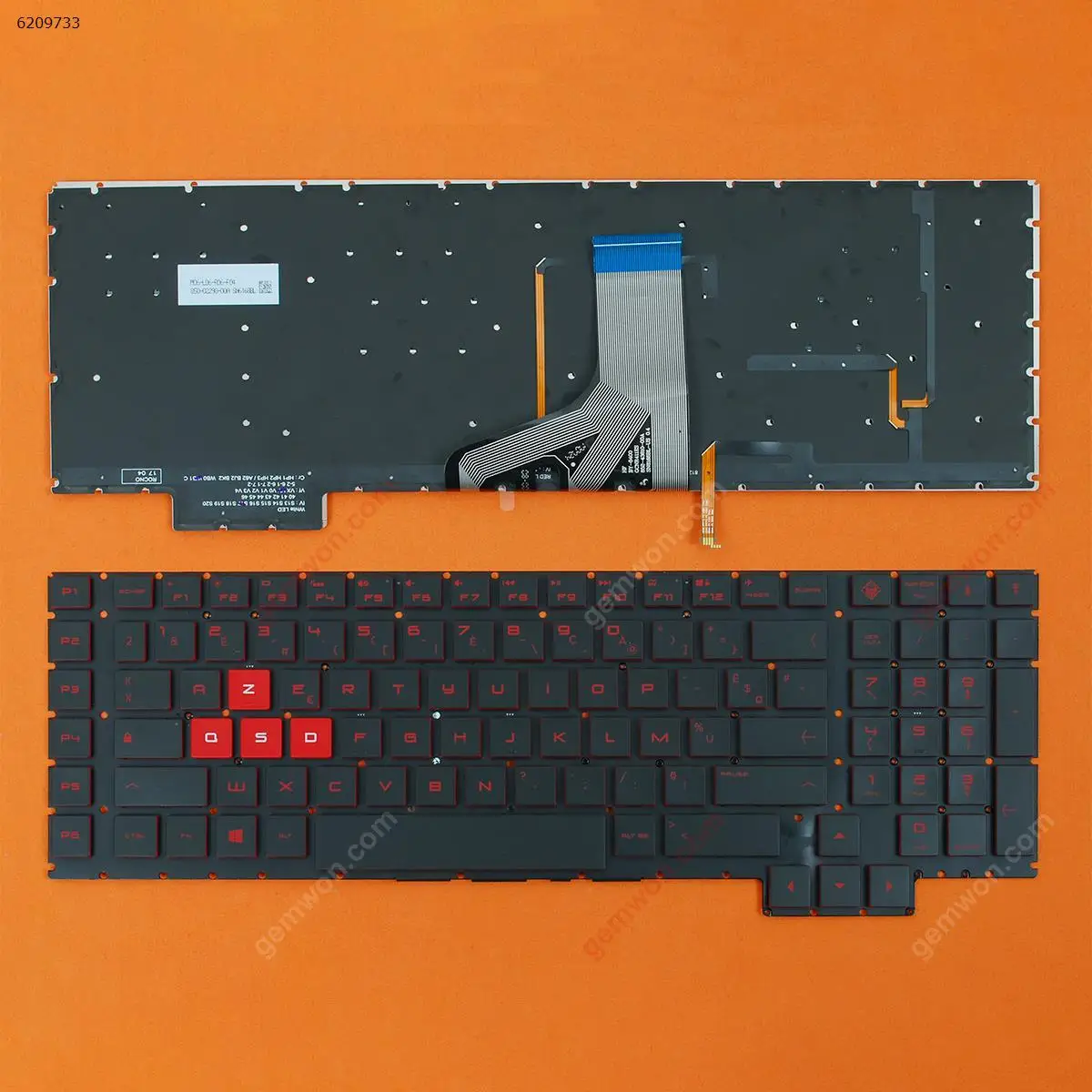 Clavier AZERTY D'origine HP - Compatible Série 17-by4050nf à 4057nf - Neuf Sous Blister