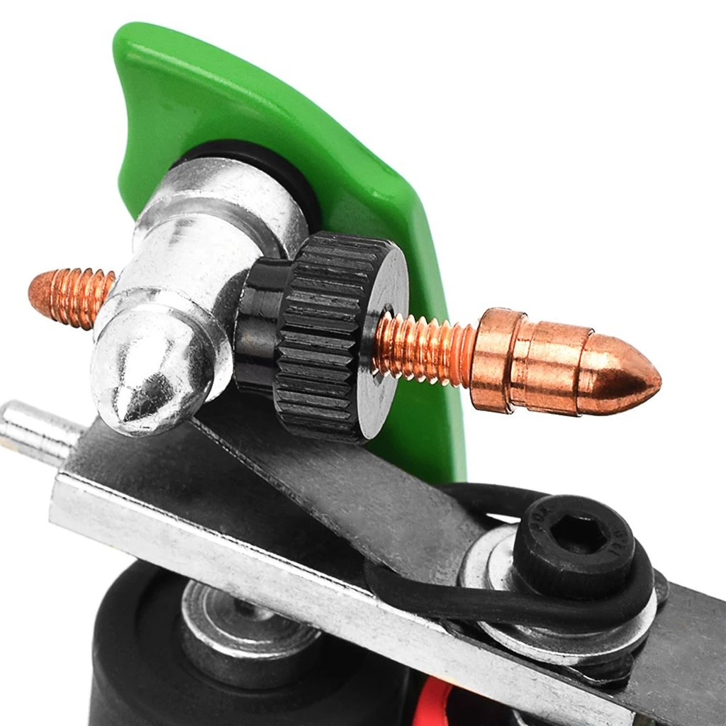 Aluminum Alloy 10 Wraps Coils Tattoo Machine Gun For Liner Shader Green