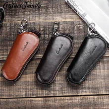

Genuine Leather Keychain Car Key Case For Men Business Key Wallet Cover Housekeeper KeyHolder Organzier Pouch Mini Bag