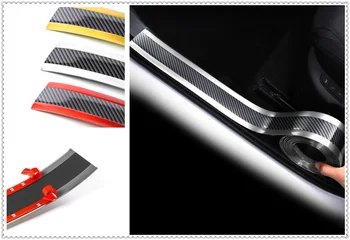 

Car sill strip anti-tread sticker modified carbon fiber bumper parts for Volkswagen vw 07 EOS 2.0 TF Phaeton 6.0 EOS 2.0 FS
