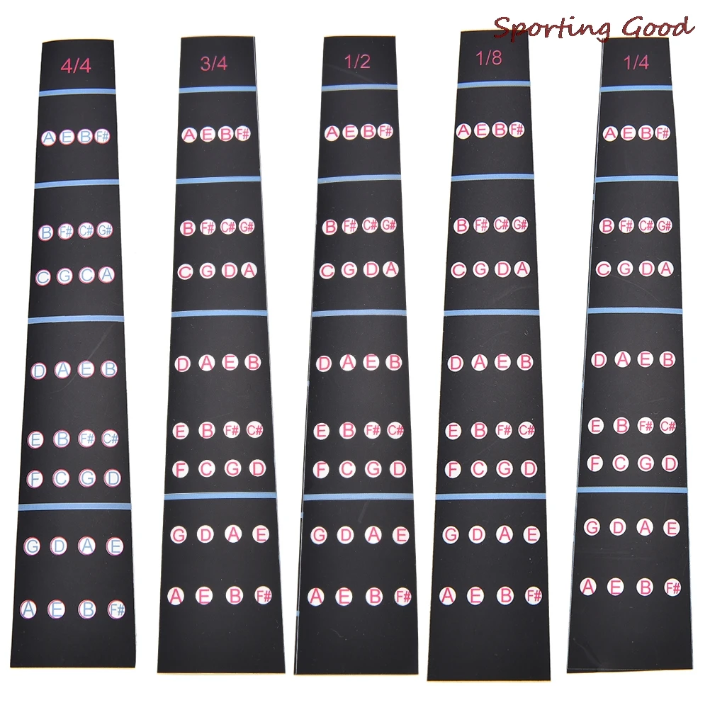 New Violin Intonation Stickers Fretboard Marker Beginners Learning Violin Fingerboard Sticker 1/8-4/4