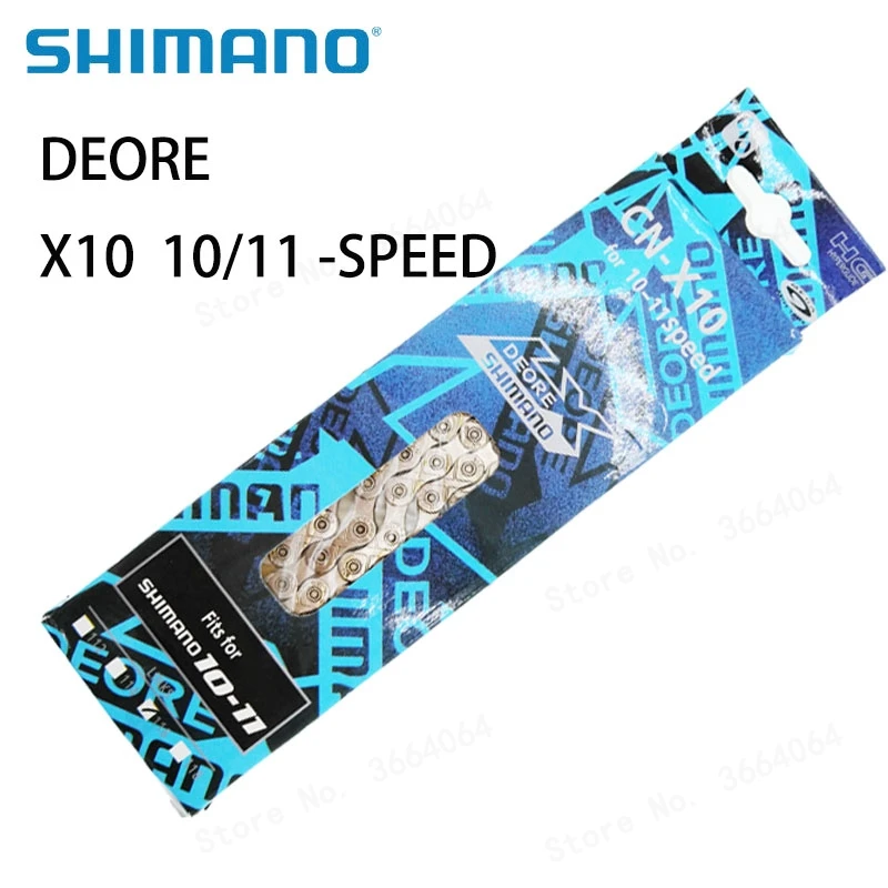 

SHIMANO DEORE X10 10 Speed 11 Speed Chain 116L Quick Release Links 10/11 Speed Freewheel Chain MTB Mountain Road Bicycle Chain