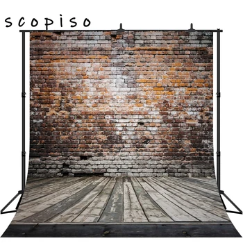 

Scopiso Broken Brick Wall Booth Party Photography Backdrop Photo Background Studio Prop