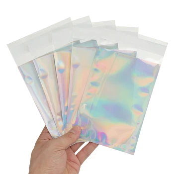 

100Pcs/Lot Laser Plastic Envelopes Bag Self-seal Adhesive Mailing Storage Bags Gift Jewelry Poly Plastic Courier Packaging Bags