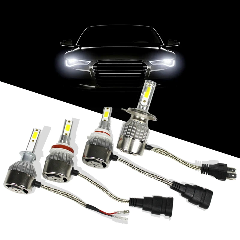 

H 1 3 4 7 9 11 9005 9006 LED Cars Bulb 36W Waterproof 6000K Headlight Bulbs Lamp Cars Styling Light 12V 24V automotivo