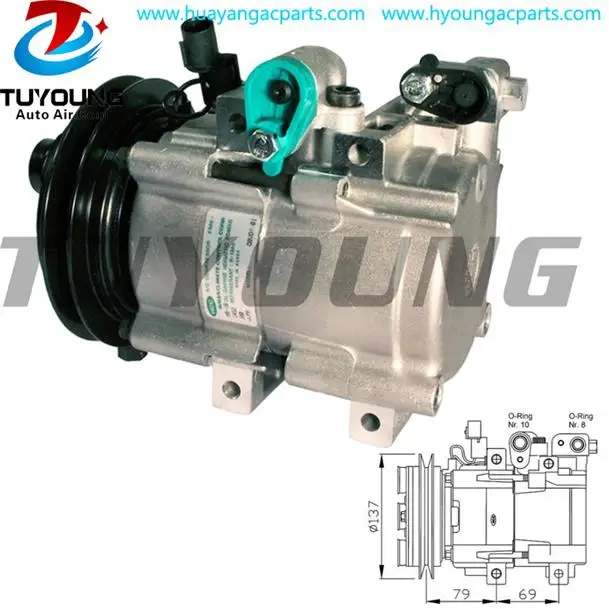 HLA HS18 автомобильный компрессор кондиционера для hyundai H-1 2.4i 8V 1997-2000 977014A071 F500-QBVCA-03