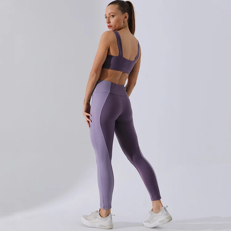 Женские комплекты для йоги из 2 предметов одежда тренажерного зала бега