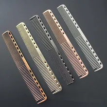 1 Pc 6 Colors Small Size Stainless Steel Gold Hair Comb Professional Hair Salon Hairdressing Combs Hair Cutting Dying Tools