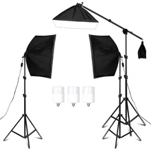 Kit d'éclairage professionnel pour Studio Photo, boîte à lumière, pour vidéo et YouTube, éclairage continu