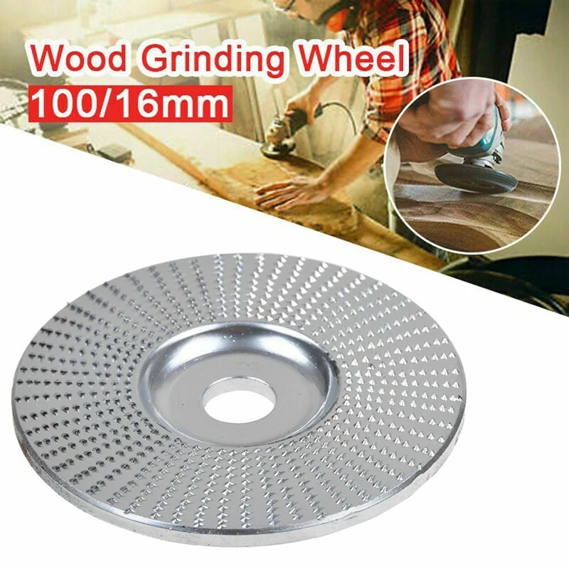 

4 Inch 100X16MM Angle Grinder Wood Grinding Wheel Sanding Shaping Carving Disc
