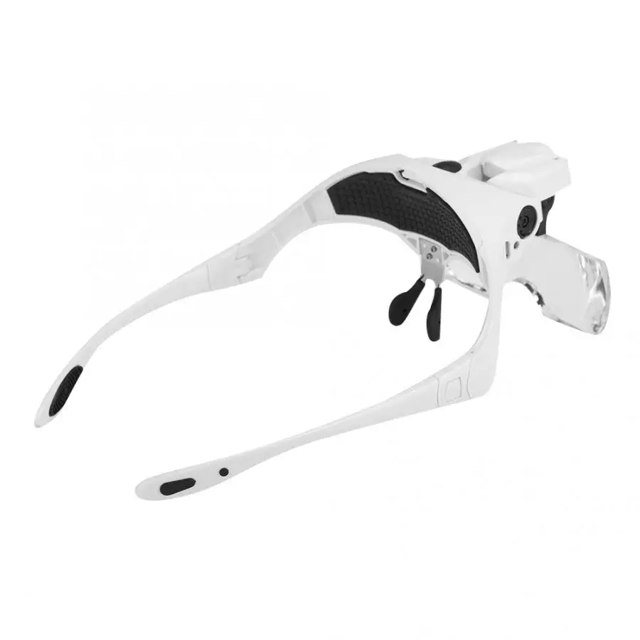 1X 1.5X 2X 2.5X 3.5X USB LED Eye Magnifying Glass Jewelry Magnifier with Head Band Vanity Mirror