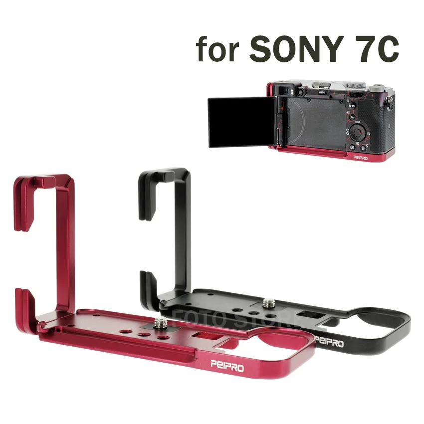 

Peipro L-Пластина для камеры Sony A7C быстросъемная Базовая пластина L-образный кронштейн ручка держатель аксессуары