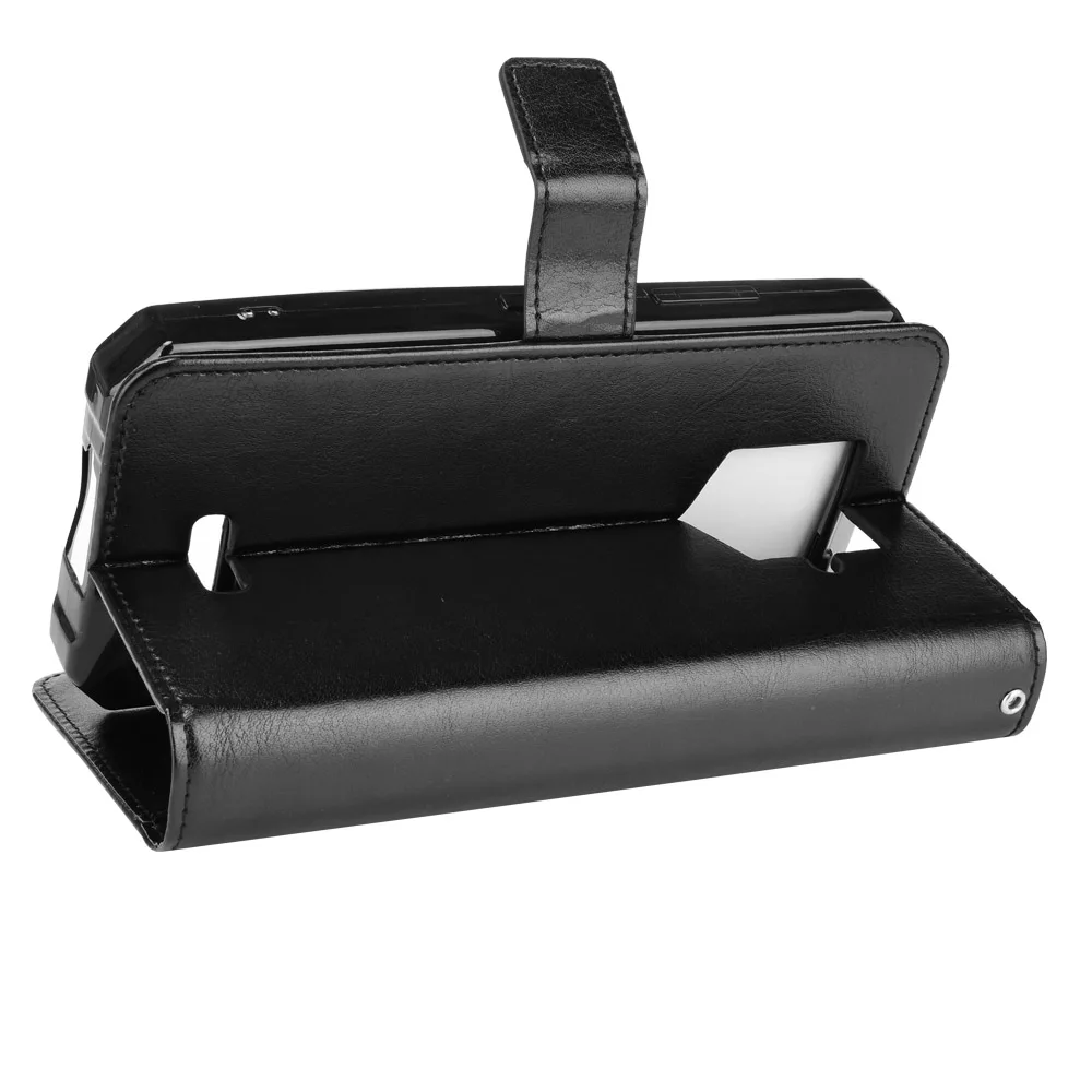 Luxury Leather Flip Wallet Phone Case with Stand Function and Card Holder