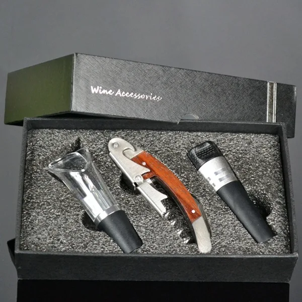 Brand Design Quality Multifunction Red Wine Bottle Opener Tool Sets Wine Pourer Wine Stopper Best Home Gift Box Package