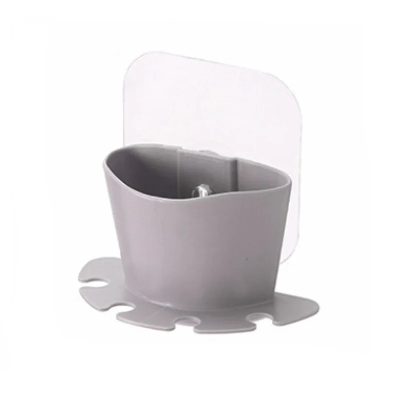 Пластиковый держатель для зубных щеток, набор настенная присоска вешалка для кепок, бритва, зубной диспенсер для щеточек, аксессуары для хранения в ванной комнате - Цвет: Style 2 - Gray