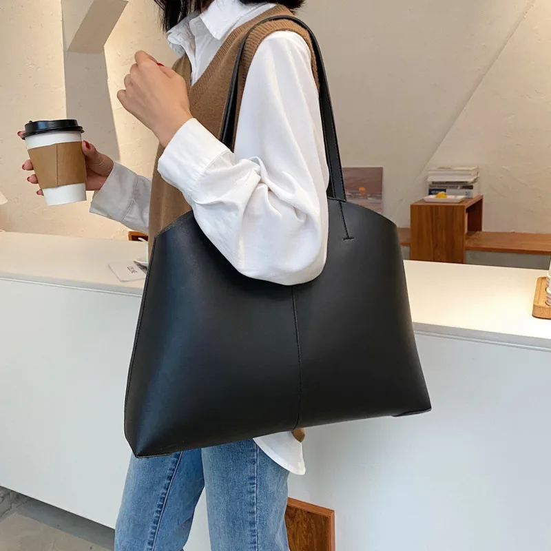 High Quality PU Leather Shoulder Bags for Women 2021 Winter Branded Large Bags Ladies Handbags Female Trending Luxury Hand Bags