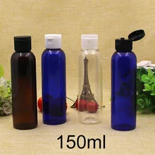 150 мл пластиковая бутылка для воды с откидной крышкой макияж тоники для лица упаковка Шампунь-крем-лосьон косметические контейнеры