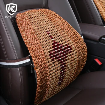 

Karcle Car Back Support Ice Silk Lumbar Support Mesh Breathable Universal Car Seat Support Cushion Car-styling Auto Accessories