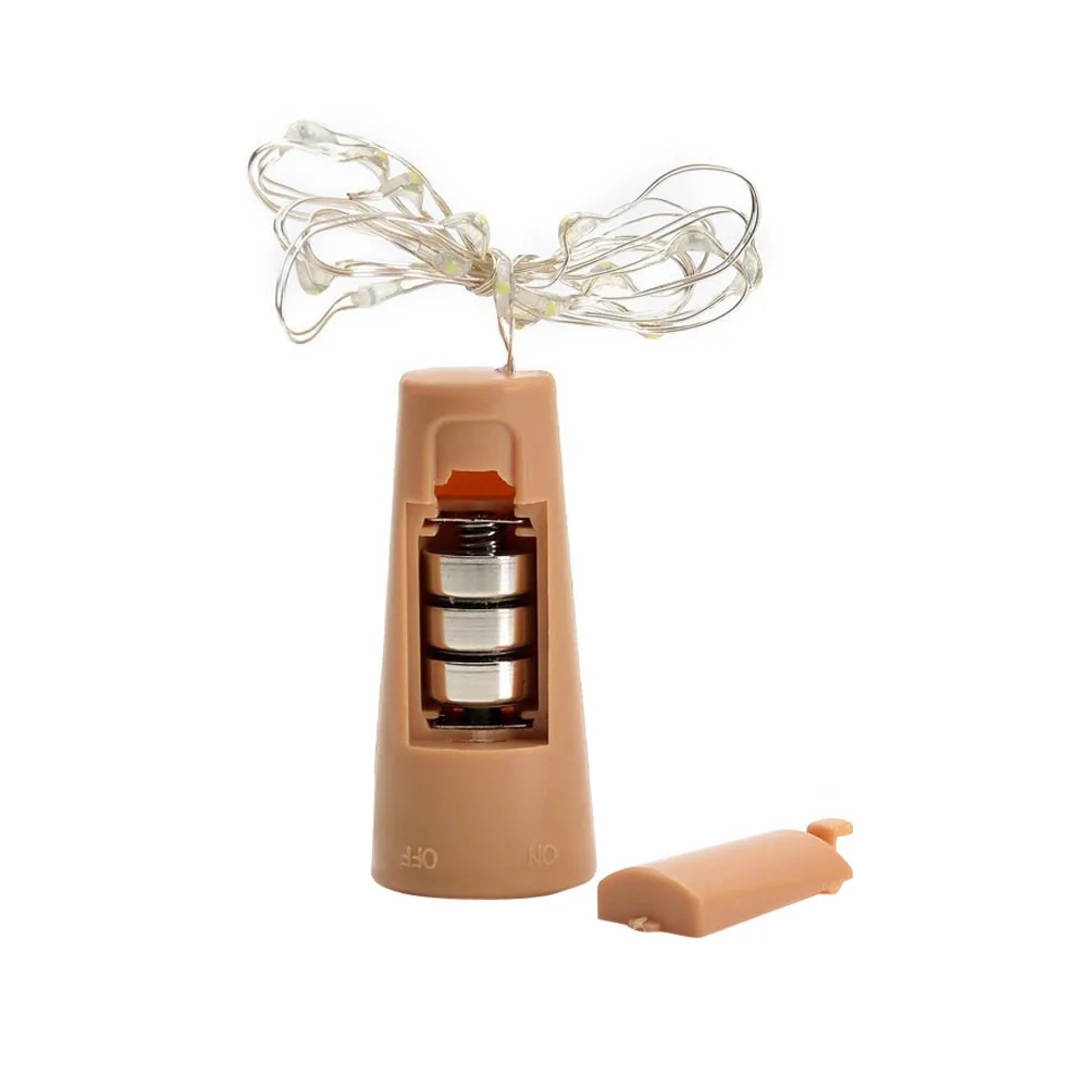 2S# пробковый светильник в форме бутылки вина 20 светодиодный ночной Сказочный светильник домашний декор, винная лампа для бутылки