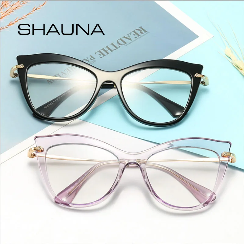 SHAUNA TR90 Retro Women Cat Eye Optical Glasses Frames|lens glasses|eye glasses framescat eye frames |