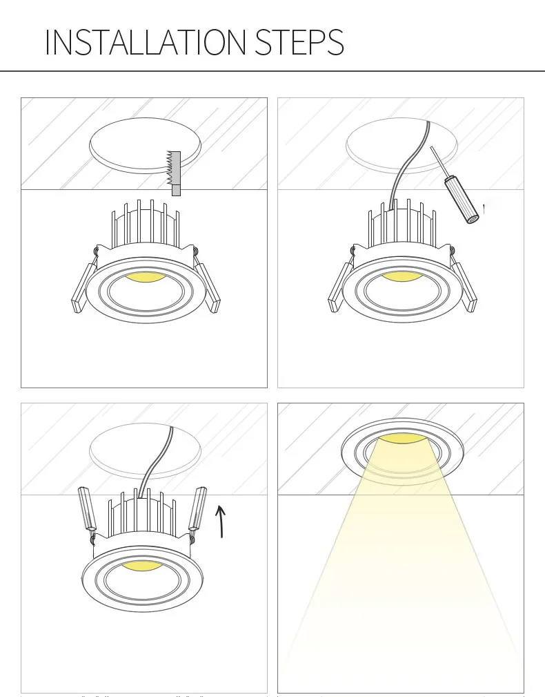 luz moderna luxo minimalista circular moda teto ajustável recessed led para baixo luz led teto spotlight pic