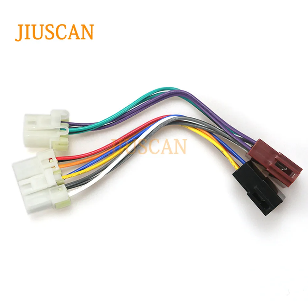 JIUSCAN 12-119 ISO радио адаптер для NISSAN 1983+(выберите модели) жгут проводов разъем свинцовый ткацкий станок кабель штекер Адаптер стерео