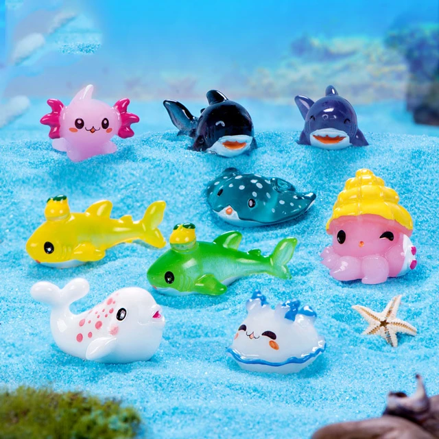 30Pcs Mini Resin Animals, Ocean Themed Mini Resin Figures, Tiny Resin  Animals for Fish Tank, Micro Landscape Aquarium, Birthday Party and Sea  Animals