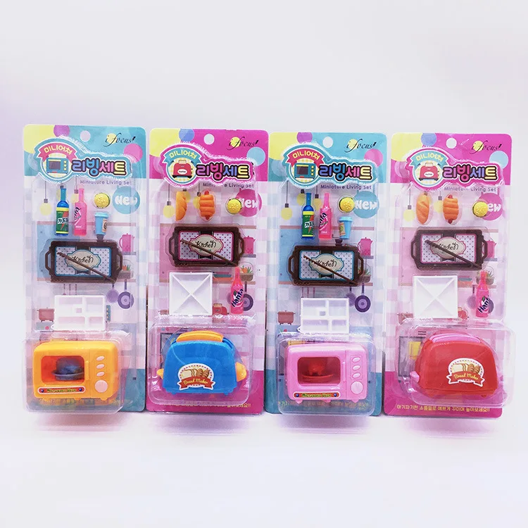 Южная Корея игрушка женский игровой дом набор столовой посуды для кухни DIY кухонные принадлежности полимерная для торта мини-еда