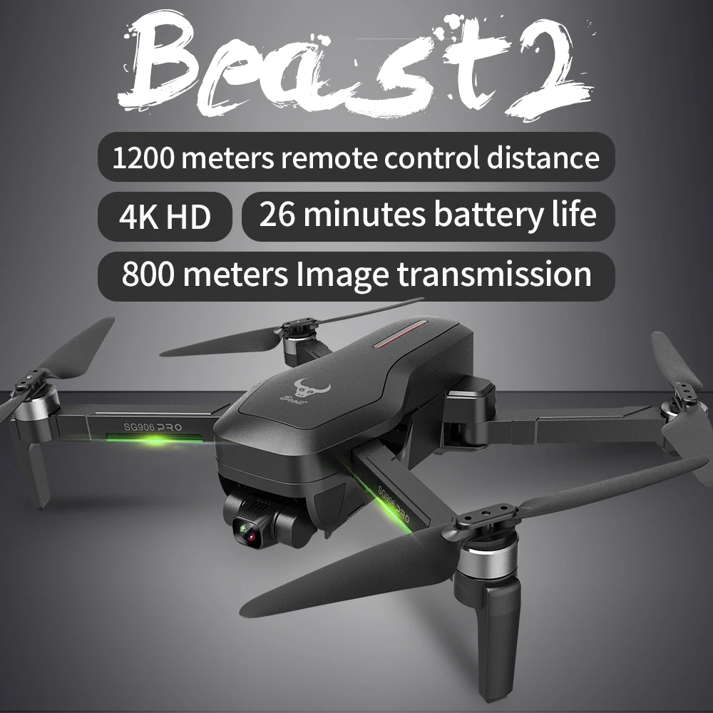 US $145.14 Best Sg906 Pro2 Gps Drone With 5g Wifi Fpv 4k 3Axis Gimbal 16mp Dual Camera Profesional Brushless Rc Quadcopter Dron Helicopter