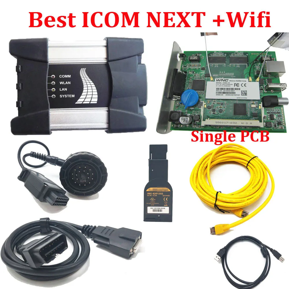 Новейший V2019.12 ISTA ICOM A2+ B+ C ICOM Next Wi-Fi диагностический и программный инструмент для автомобилей Поддержка нескольких языков - Цвет: ICOM NEXT ONE PCB