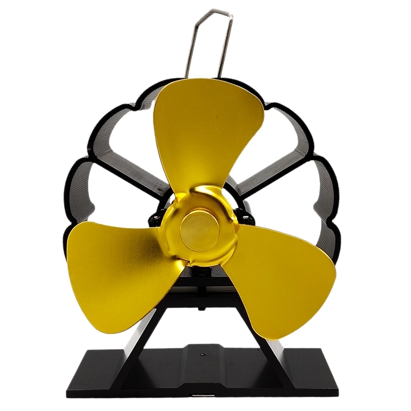 

3-Blade Stove Fan Ultra Quiet Fireplace Wood Burning Eco Friendly Fan Wood/Log Burner Fan,Stove Fan Heat Powered Fireplace Fan f