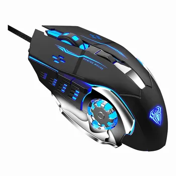 

S30 6-Key Gaming Optical Mouse USB Interface Computer Eating Chicken Low noise Ergonomic Computer Silent PC Laptop Mouse