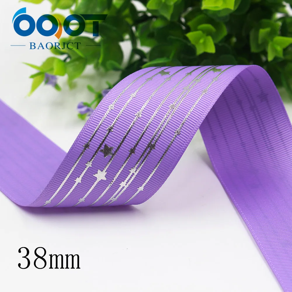 I-191211-2729 OOOT BAORJCT I-191211-2720, 38 мм 10 ярдов лазерный Серебряный мультфильм любовь напечатаны корсажная лента DIY головной убор свадебный подарок обёрточная бумага - Цвет: I-191211-2729