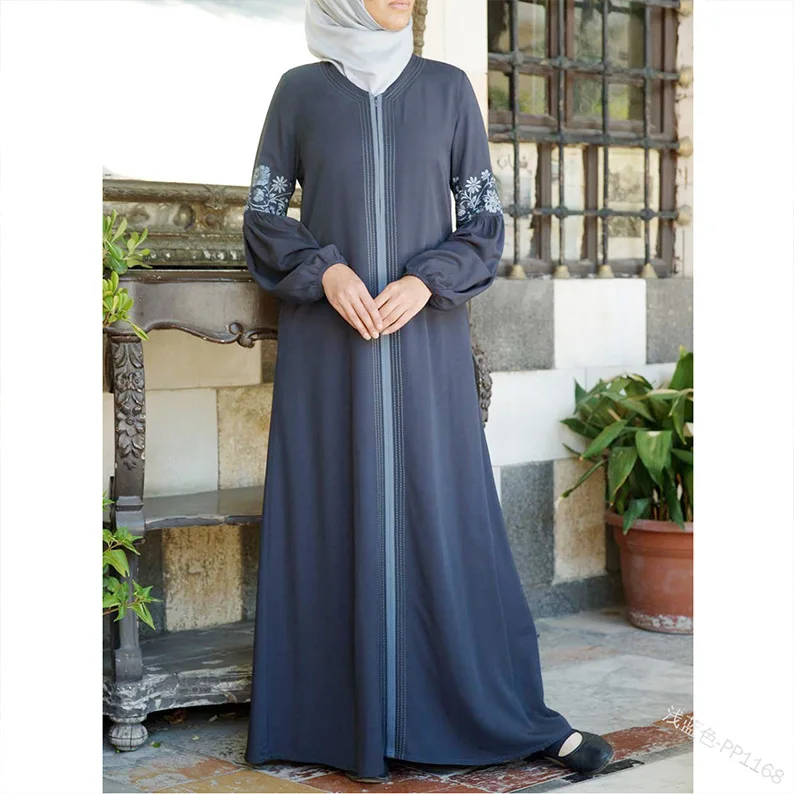 Элегантный мусульманский цветочный принт Абаи Maxi Dress Vestidos кардиган-кимоно свободные длинные халаты Jubah Ближнего Востока Рамазан мусульманская одежда для Дубай