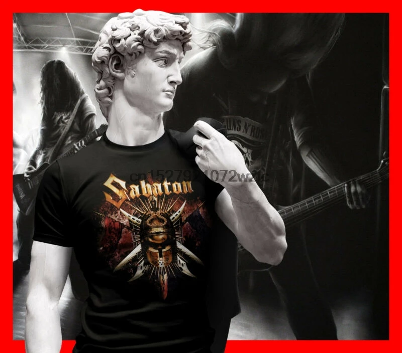 SABATON Футболка мужская черная POWER METAL футболка принимаем POWERWOLF HAMMERFALL |