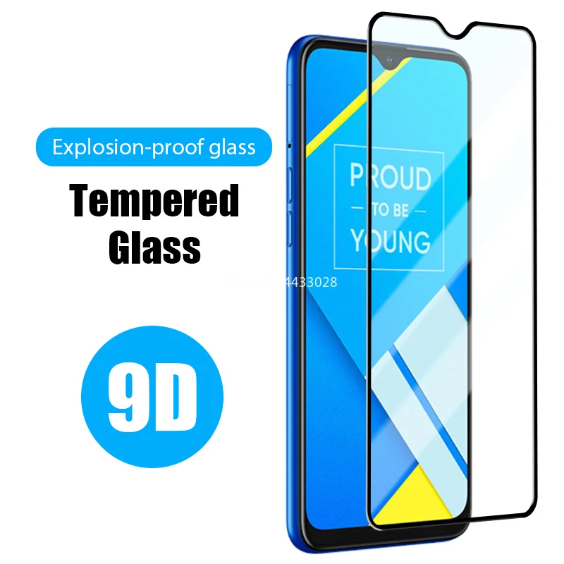 

Закаленное стекло 9D с полным покрытием для OPPO Realme 7 6 5 3 2 Pro, Защита экрана для Realme 3i 5i 5S 6i 6S 7i Global, защитная пленка