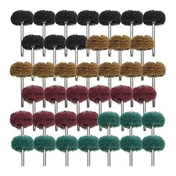 

40 Pack 1 Inch Abrasive Wheel Buffing Polishing Wheel Set for Dremel Rotary Tool 25mm Buffing Wheels Tool