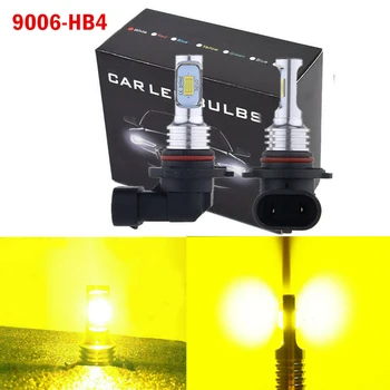 

2Pcs/set 9006 HB4 LED Fog Light Bulbs Conversion Kit Canbus 3000K Yellow 35W