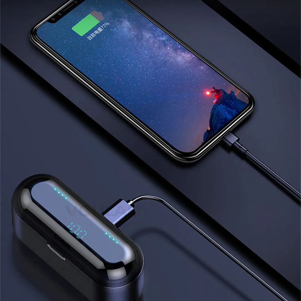 Touch V5.0 F9 TWS настоящие беспроводные наушники Bluetooth мини водонепроницаемые головные