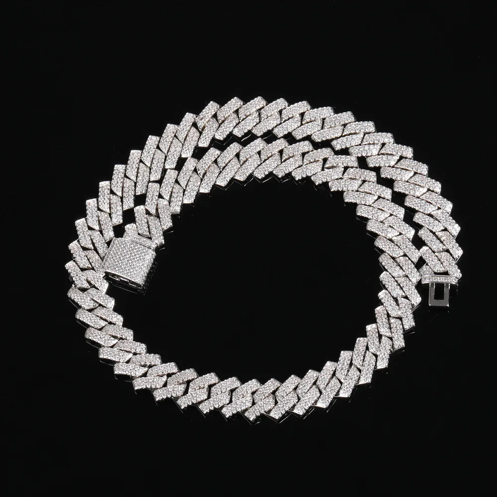 

Men Hip Hop Iced Out Bling Full Pave CZ Stone Chain Necklace Fashion CZ Miami Cuban Chains Necklaces Hiphop for Unisex Jewelry