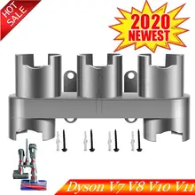 De almacenamiento soporte vacío absoluto piezas de limpiador accesorios herramienta pincel Base con boquilla para Dyson V7 V8 V10 V11