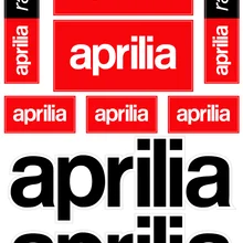 2x Aprilia Aufkleber Sticker Chrom #0161 